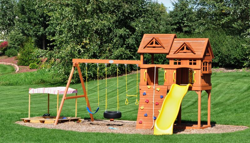 Wooden Playset Installation in Denver County, CO